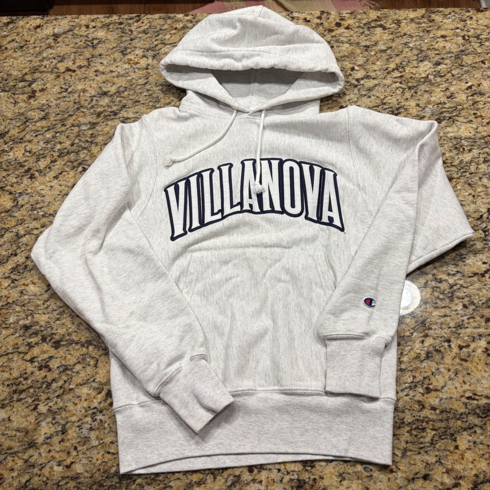 Champion Reverse Weave Villanova University Hoodie Gray XS Womens Sweatshirt ws